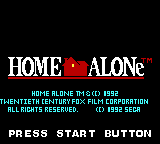 Home Alone (USA, Europe) Title Screen